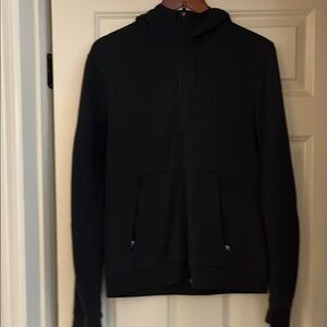 Men's Black Hoodie Sweatshirt zip up
